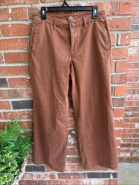 St. John's Bay Rust Brown Wide Leg Chinos